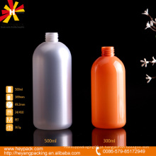 300 garrafa plástica colorida do animal de estimação da pérola 500ml com bomba de pulverizador branca